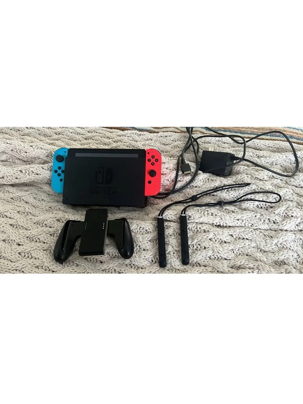 Nintendo Switch with Neon Blue & Neon Red Joy‑Con Controllers
